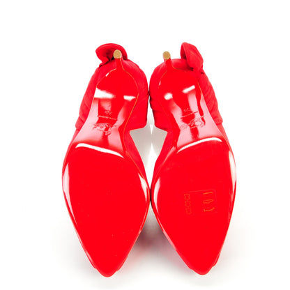 Christian Louboutin Suede Barbara 100 Pumps 38 Oeillet 8 of 8