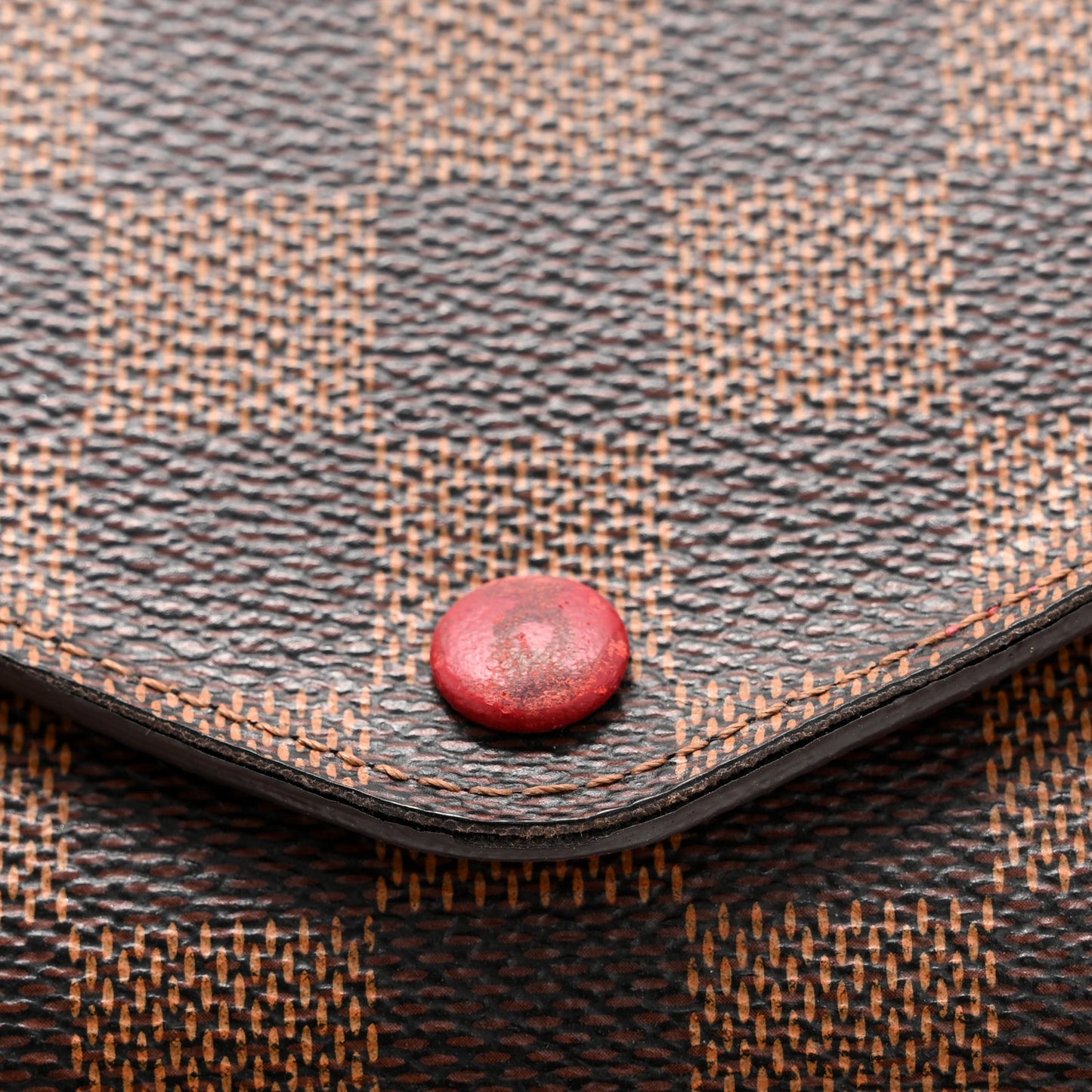 Damier Ebene Josephine Wallet Red