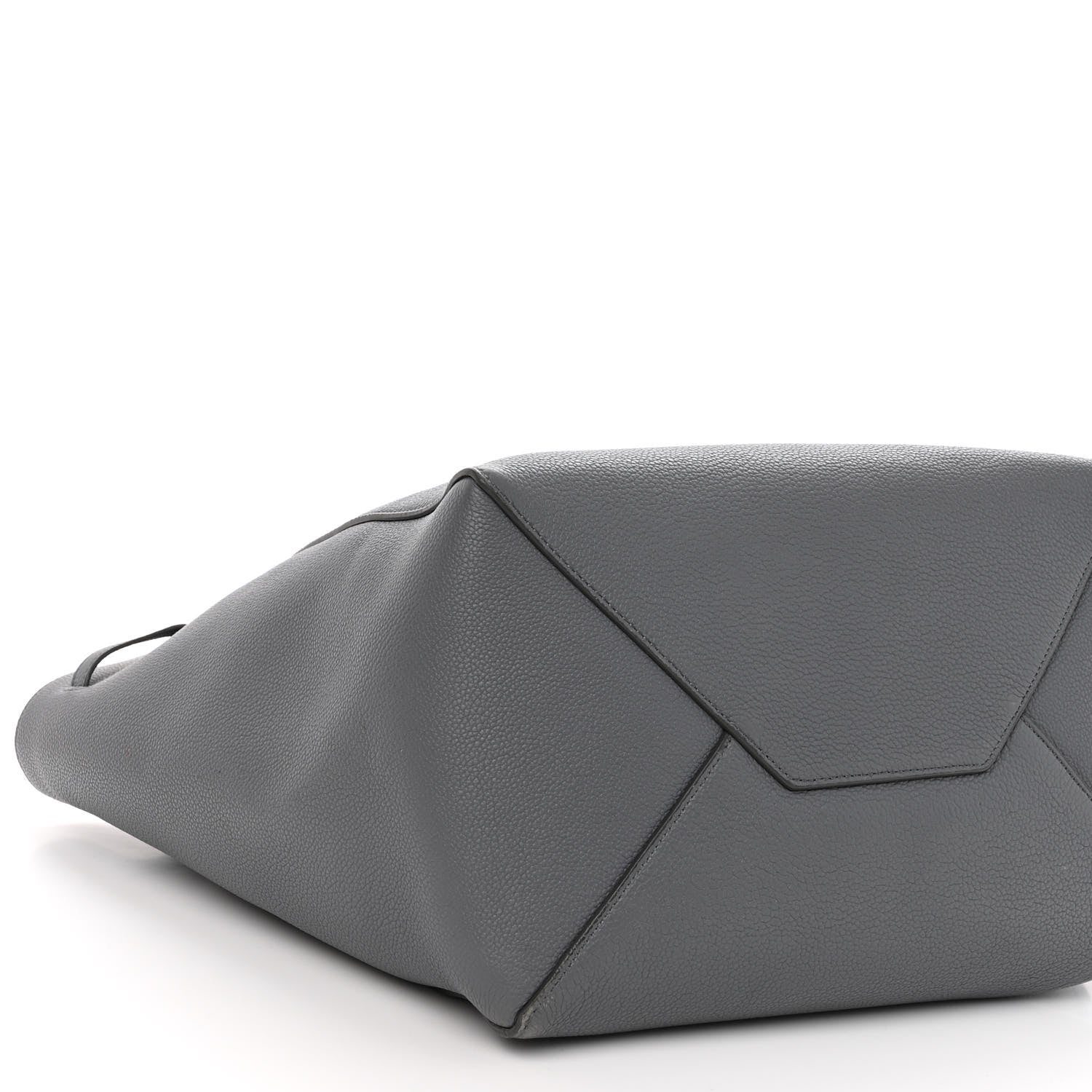 Celine Soft Grained Calfskin Small Belt Cabas Phantom Medium Grey 8 of 10