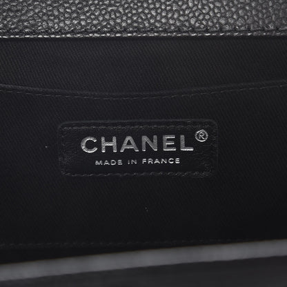 Chanel Caviar Quilted CC Large Clutch Black 6 of 7