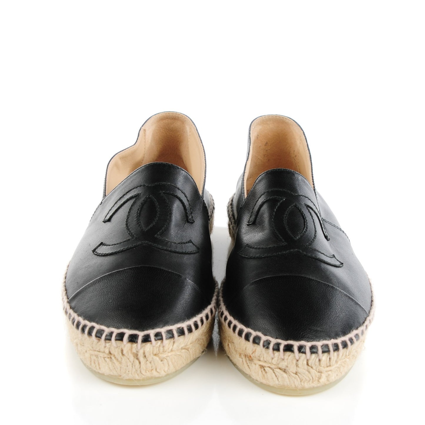 Lambskin CC Espadrilles 39 Black