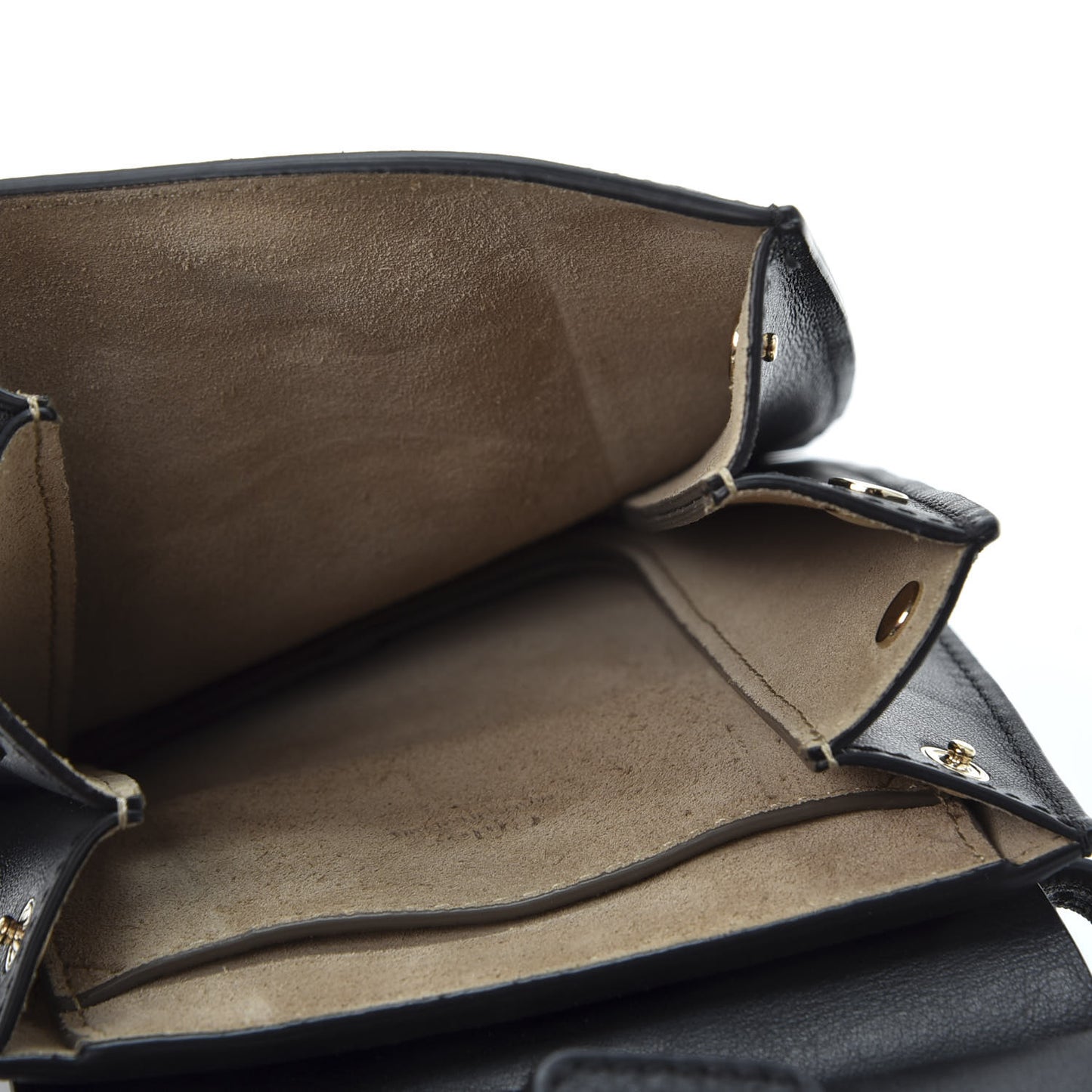 Suede Calfskin Mini Faye Bracelet Bag Black
