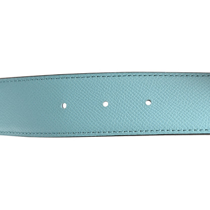 Hermes Epsom 38mm H Belt 110 Bleu Atoll Bleu Indigo 6 of 8