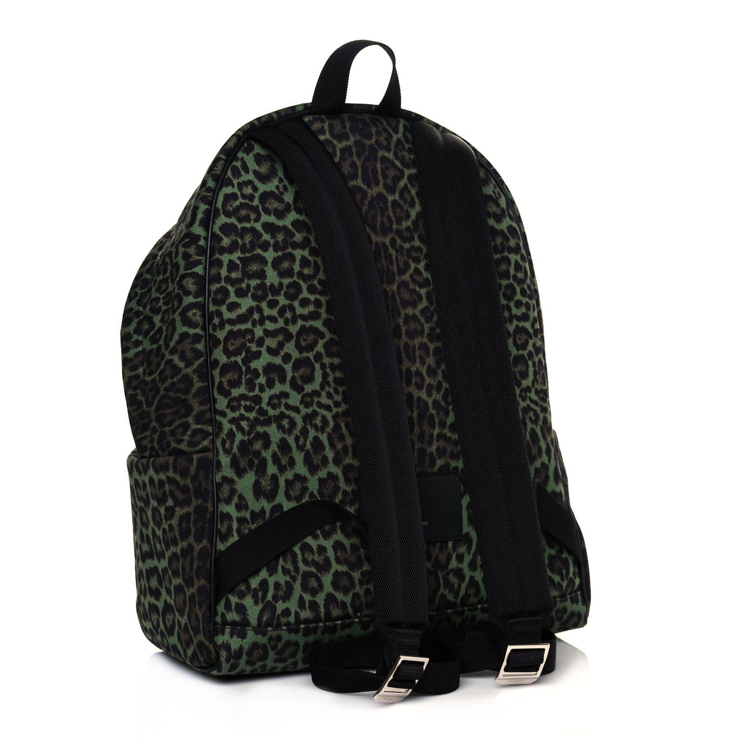 Printed Canvas Leopard Classic Hunting Backpack Green