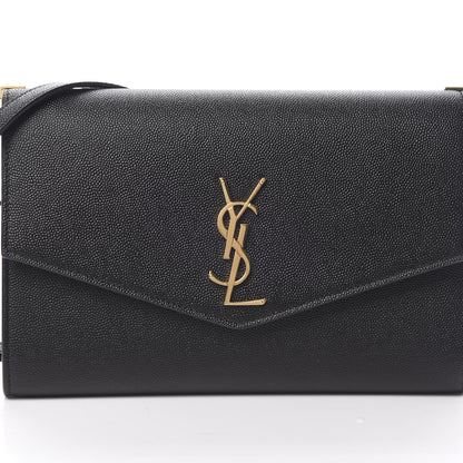 Saint Laurent Grain De Poudre Mini Uptown Crossbody Bag Black 9 of 12