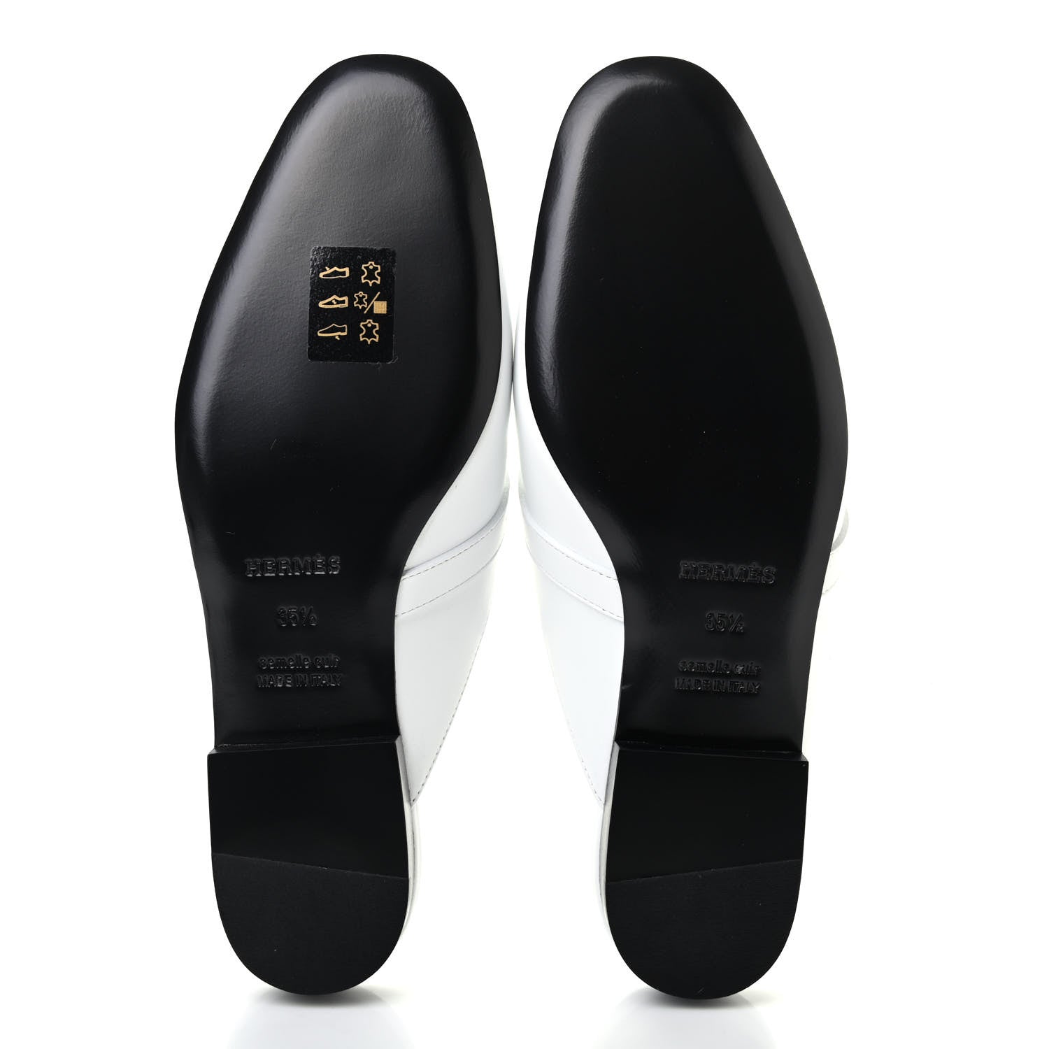 Hermes Calfskin Oz Mules 35.5 White 5 of 8