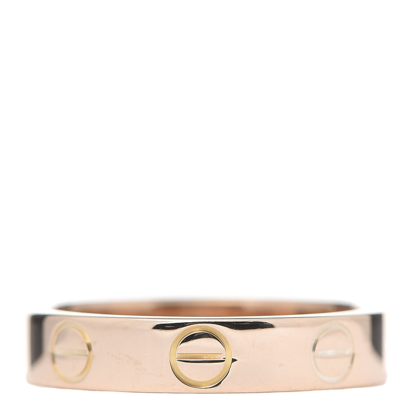 18K Pink Gold 3.5mm LOVE Wedding Band Ring 47 4