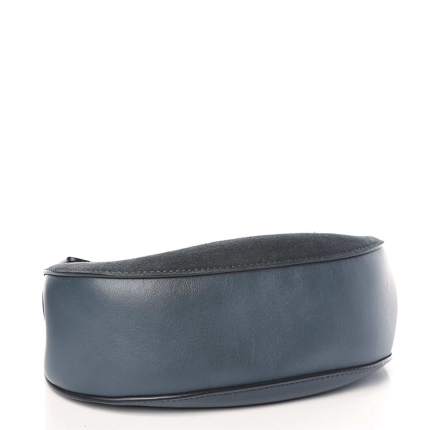 Suede Smooth Calfskin Mini Drew Shoulder Bag Cloudy Blue