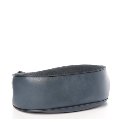 Chloe Suede Smooth Calfskin Mini Drew Shoulder Bag Cloudy Blue 4 of 11