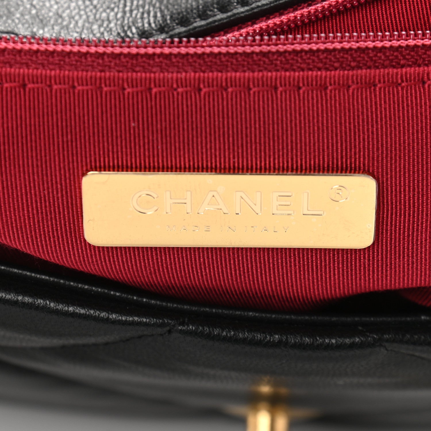 Chanel Lambskin Quilted Medium Chanel 19 Flap Black 6 of 9