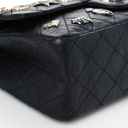 Chanel Aged Calfskin Lucky Charms 2.55 Reissue 225 Flap Black 8 of 9