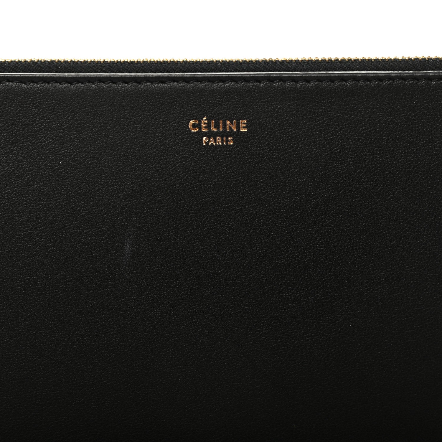 Celine Crocodile Embossed Calfskin Clutch Black 9 of 11