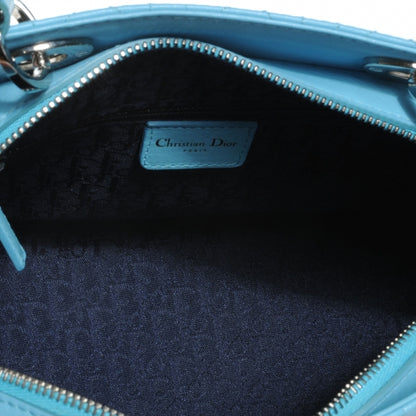 Christian Dior Calfskin Cannage Tote Turquoise 5 of 7