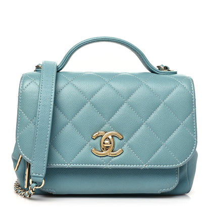 Chanel Caviar Quilted Small Business Affinity Flap Blue 1 of 13