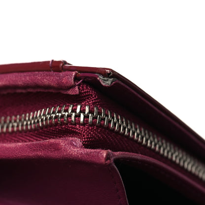 Christian Dior Patent Cannage Lady Dior Rendezvous Wallet On Chain Fuchsia 14 of 15
