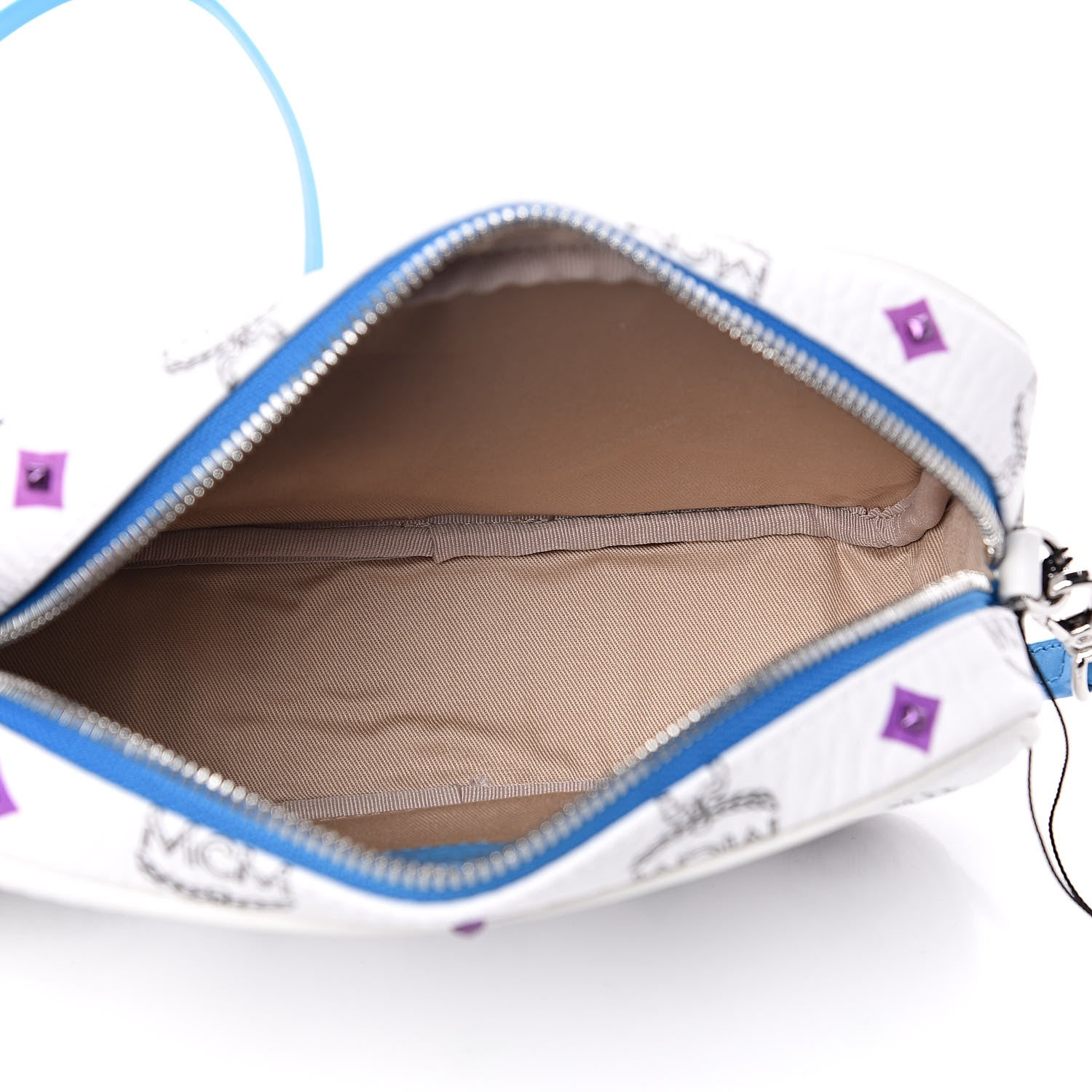 MCM Skyoptic Visetos Spectrum Diamond Camera Bag White 5 of 9