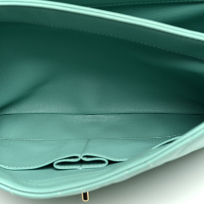 Chanel Lambskin Quilted Medium Trendy CC Flap Dual Handle Bag Light Green 6 of 10