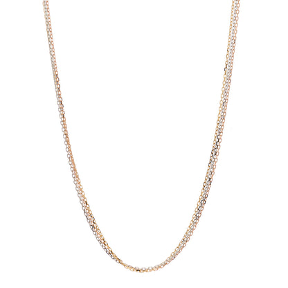 Cartier 18K Pink Yellow White Gold Three Chain Necklace 1 of 6