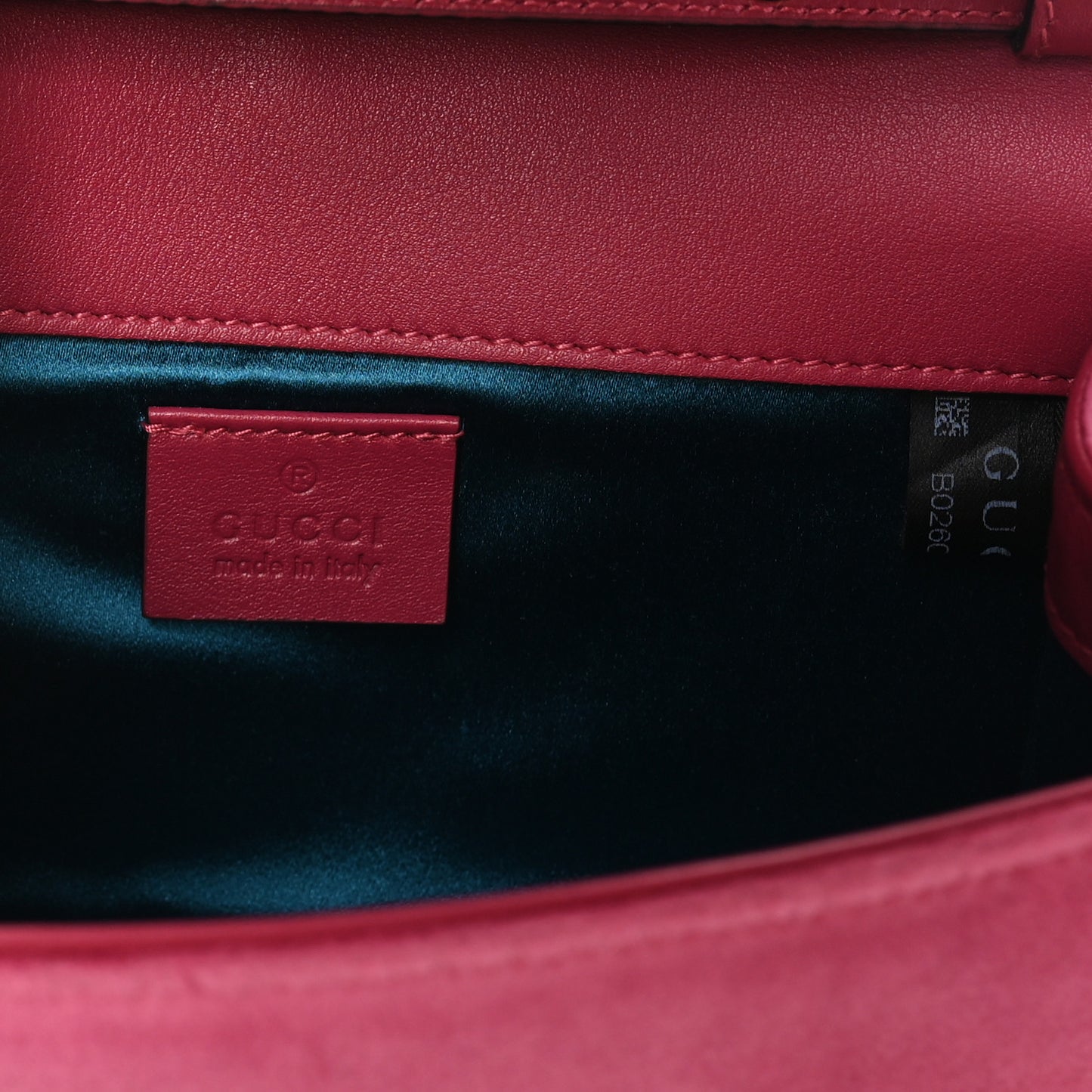 Velvet Crystal Square G Shoulder Bag Light Raspberry Rose