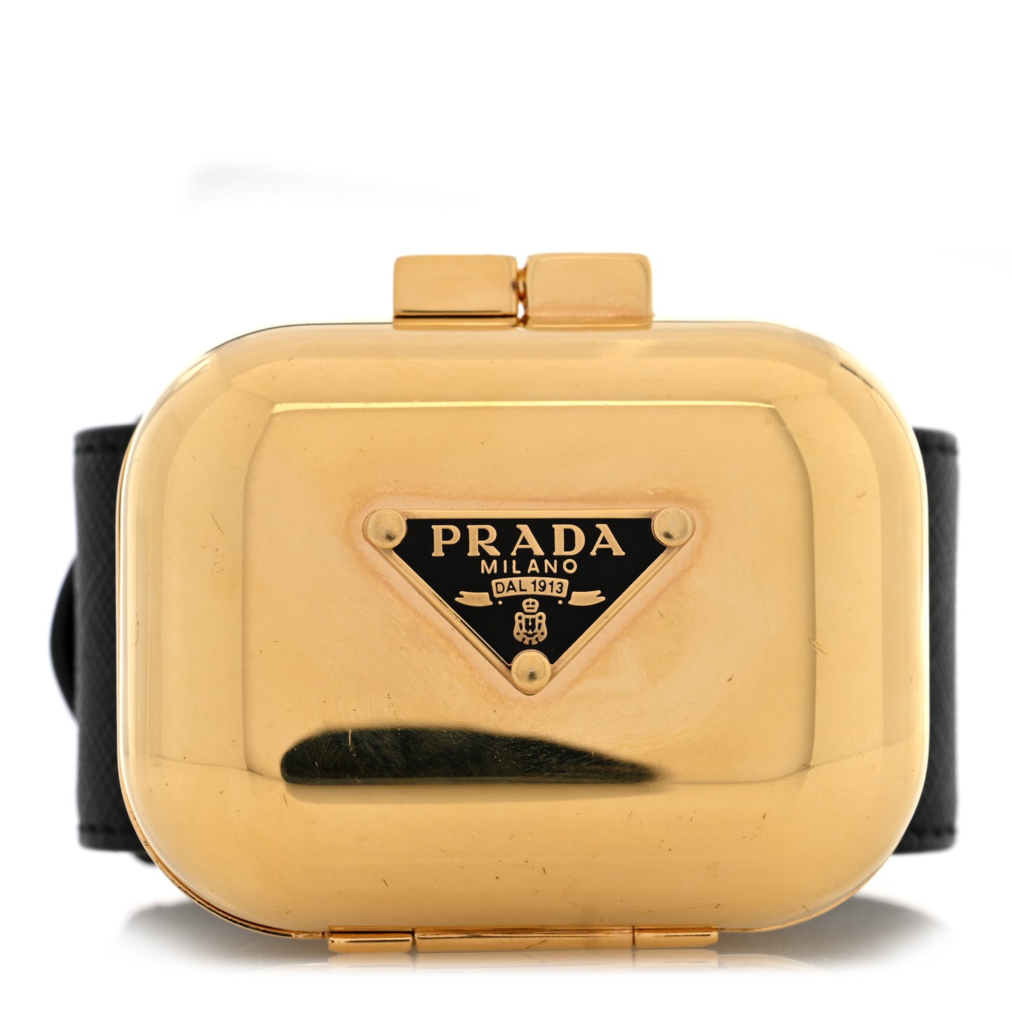 Saffiano Metal Wrist Case M Gold
