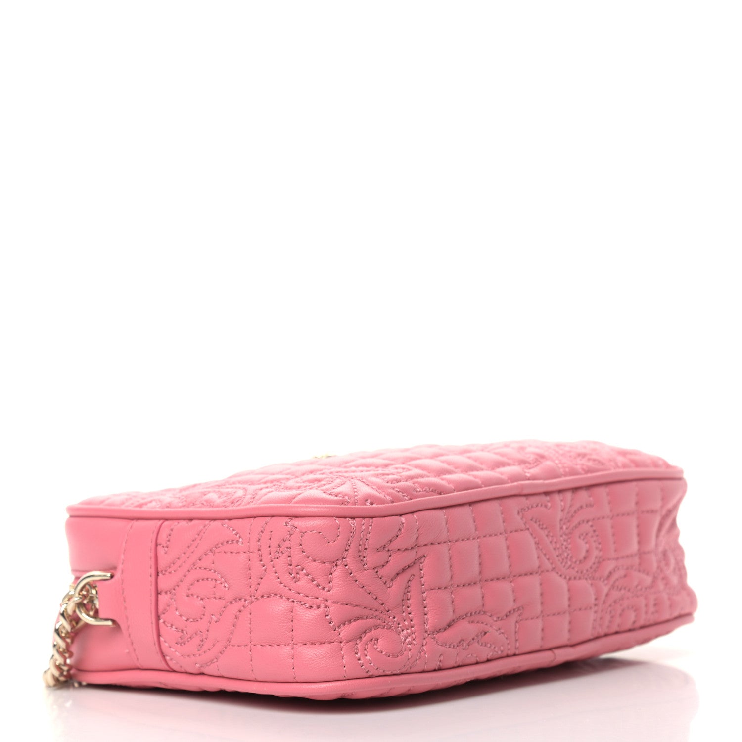 Versace Nappa Barocco Quilted Vanitas Medea Chain Crossbody Pink 3 of 7