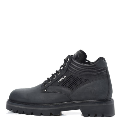 Louis Vuitton Nubuck Oberkampf Ankle Boots 7 Black 1 of 8
