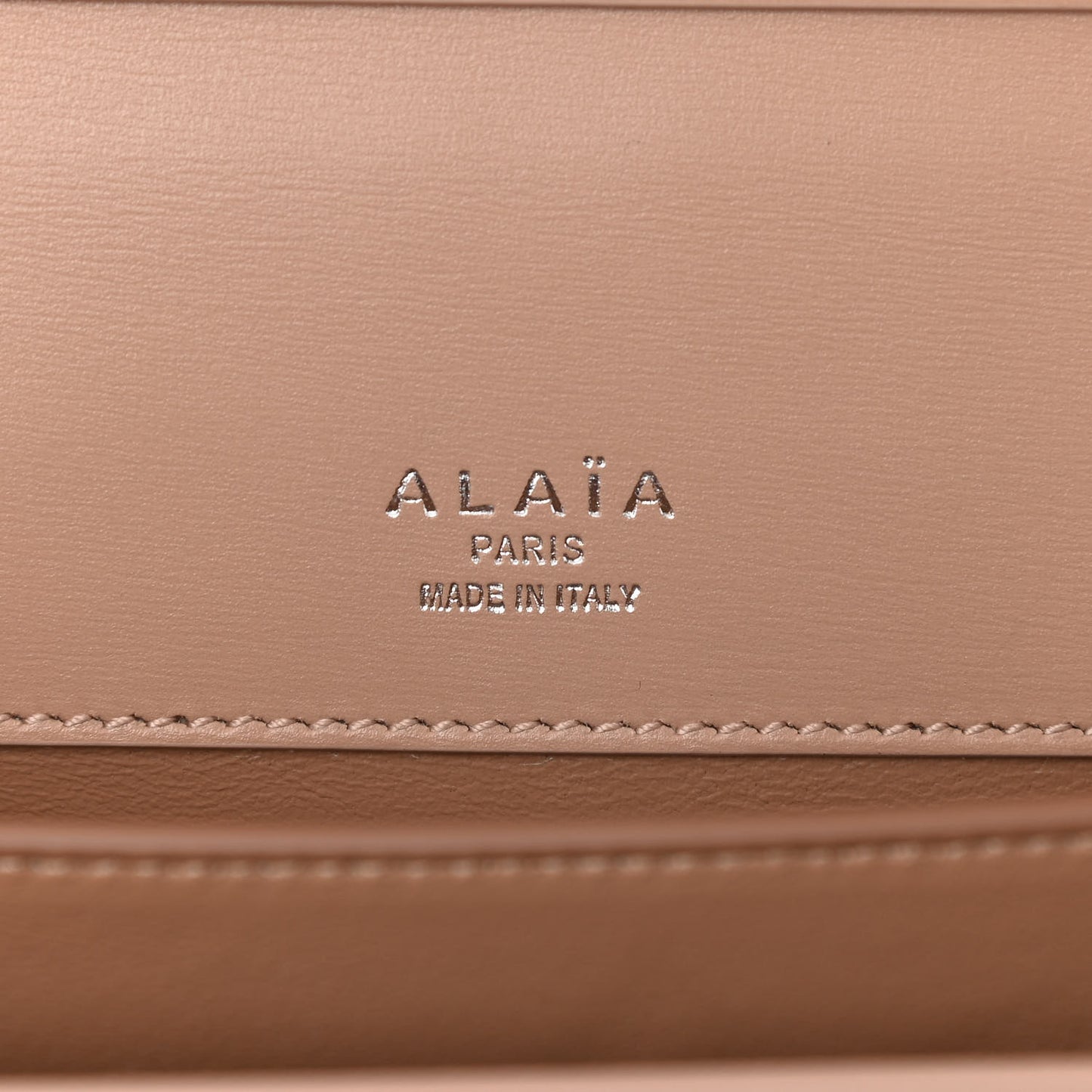 Calfskin Laser Cut Studded Medium Franca Crossbody Sable