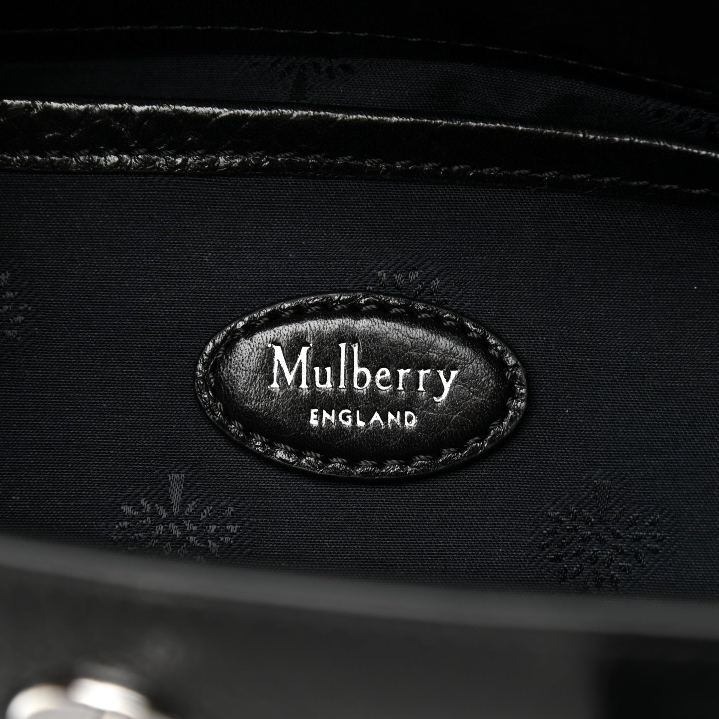 Soft Shine Calfskin Small Bayswater Black