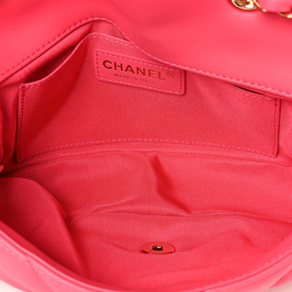 Chanel Calfskin Quilted Medium Bubbly Flap Pink 5 of 12