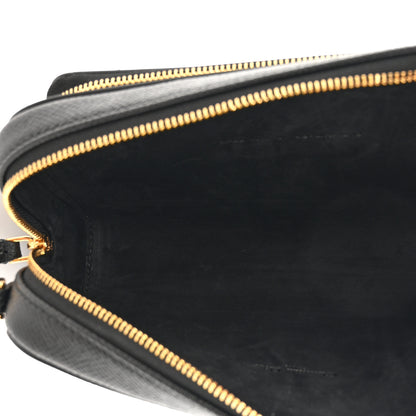 Christian Dior Grained Calfskin Caro Double Pouch Black 5 of 10