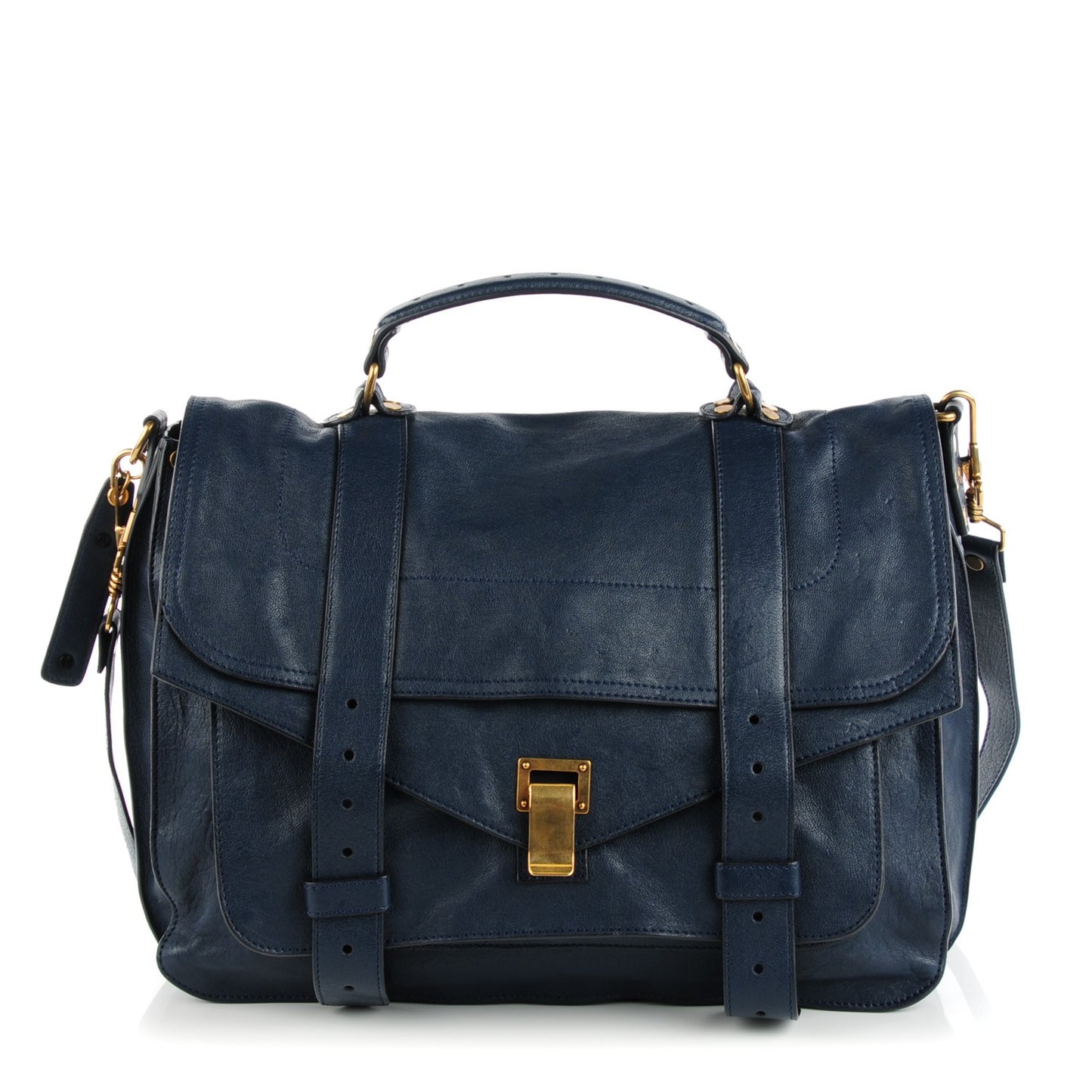 Lambskin Large PS1 Satchel Midnight
