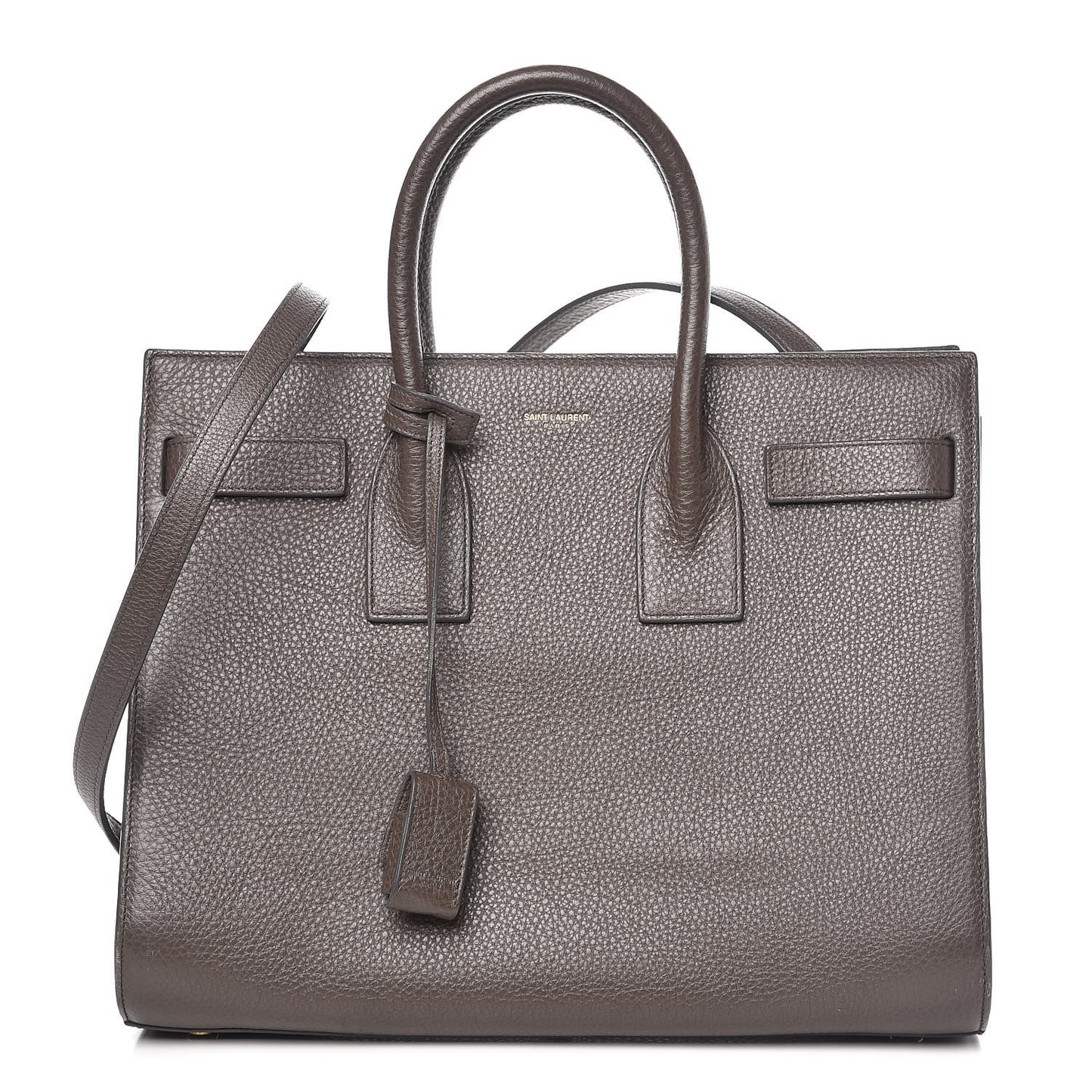 Grained Calfskin Small Sac De Jour Earth