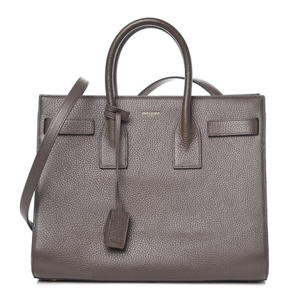 Saint Laurent Grained Calfskin Small Sac De Jour Earth 1 of 10
