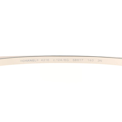 Chanel Mirrored Round Sunglasses 4216 Purple 5 of 7