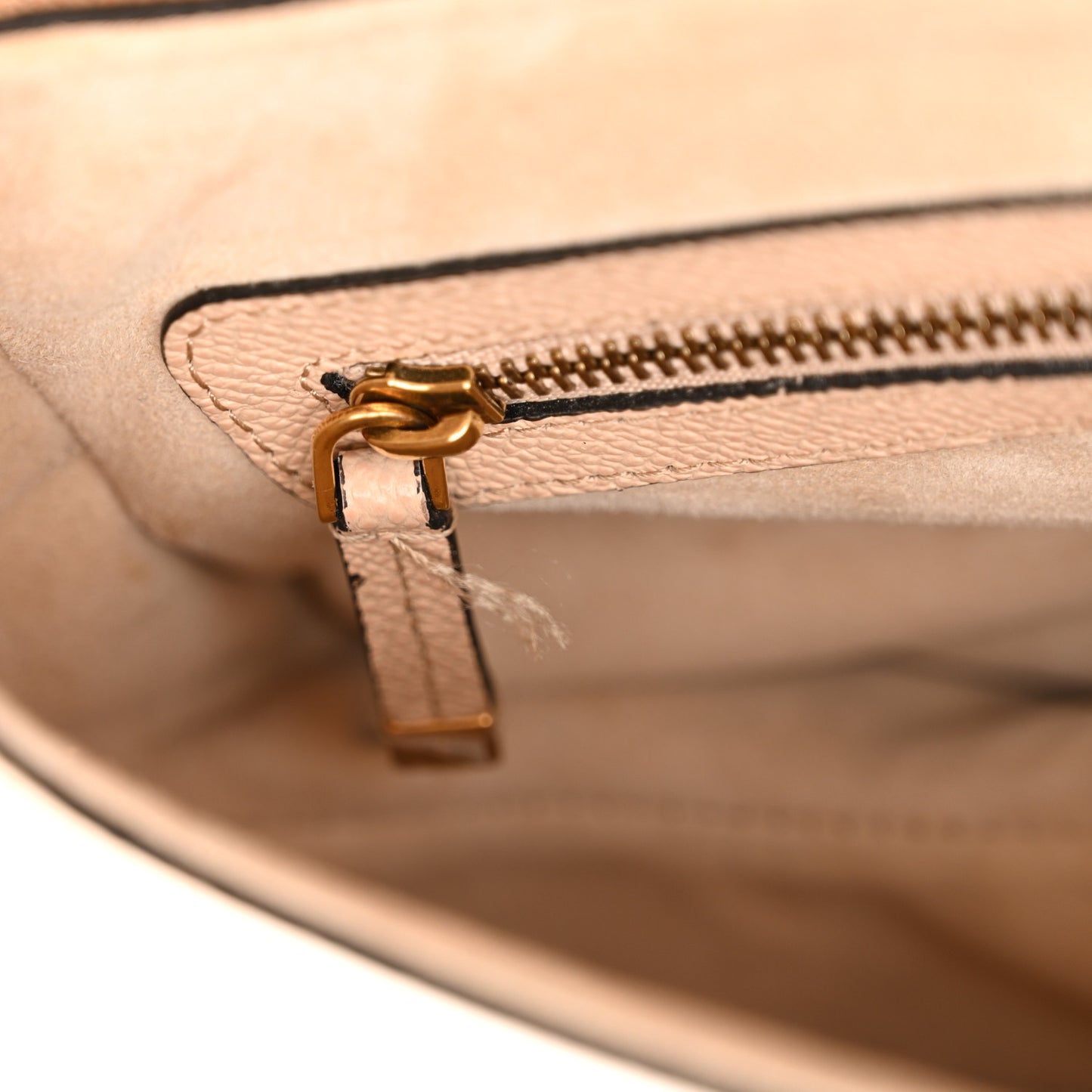 Grained Calfskin Saddle Bag With Strap Warm Taupe