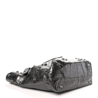 Balenciaga Agneau Arena Large Le Cagole Carry All Bag Steel Grey 4 of 10