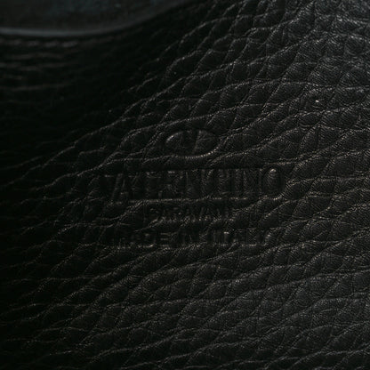 Valentino Garavani Pebbled Calfskin Medium Rockstud Flip Lock Crossbody Bag Black 6 of 8