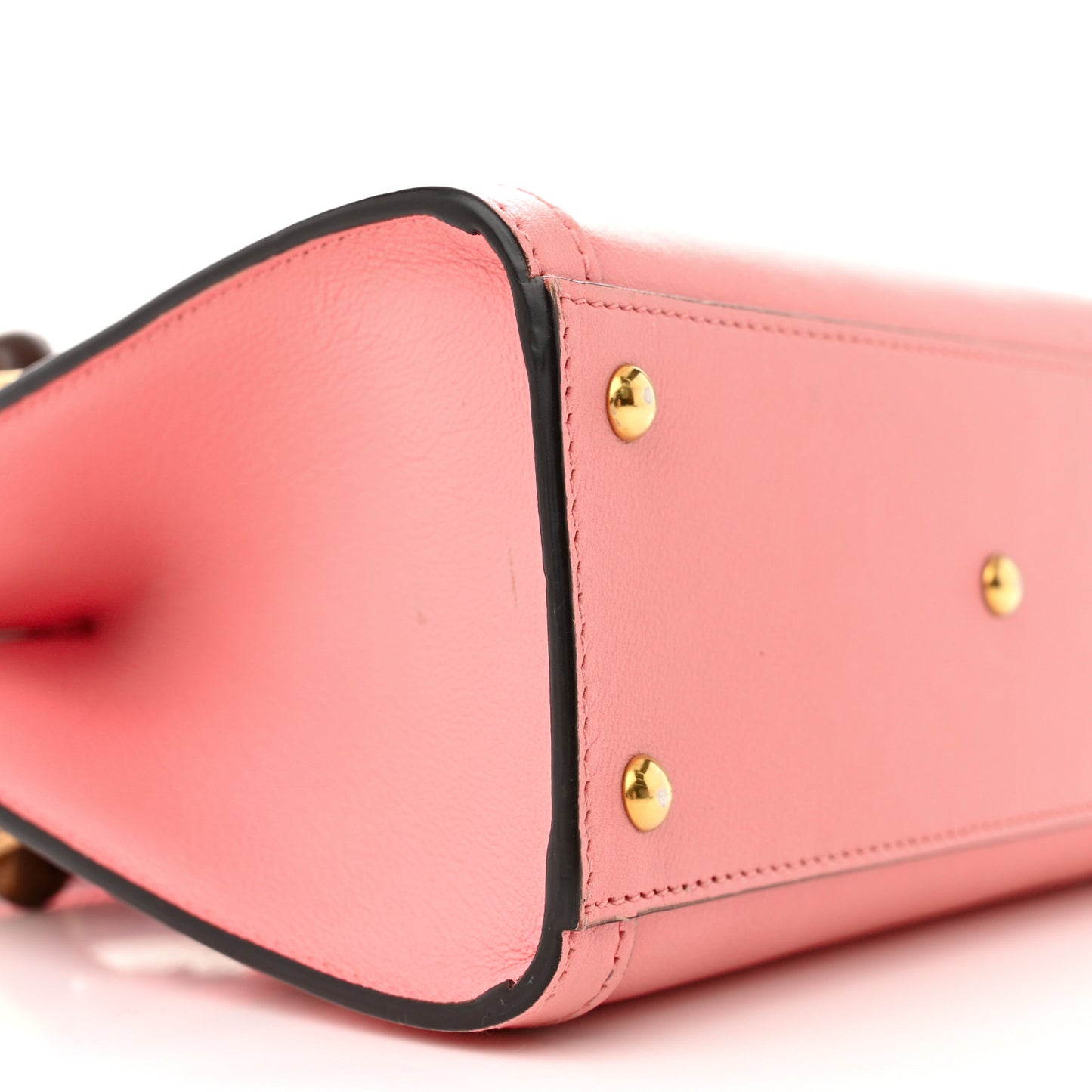 Wonka Grain Calfskin Mini Diana Tote Bag Wild Rose Fuxia Fluo