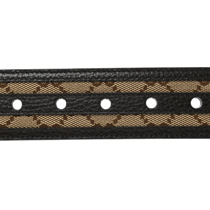 Gucci Monogram Dollar Calfskin 40mm Belt 90 36 Beige Ebony Testa di Moro 3 of 5