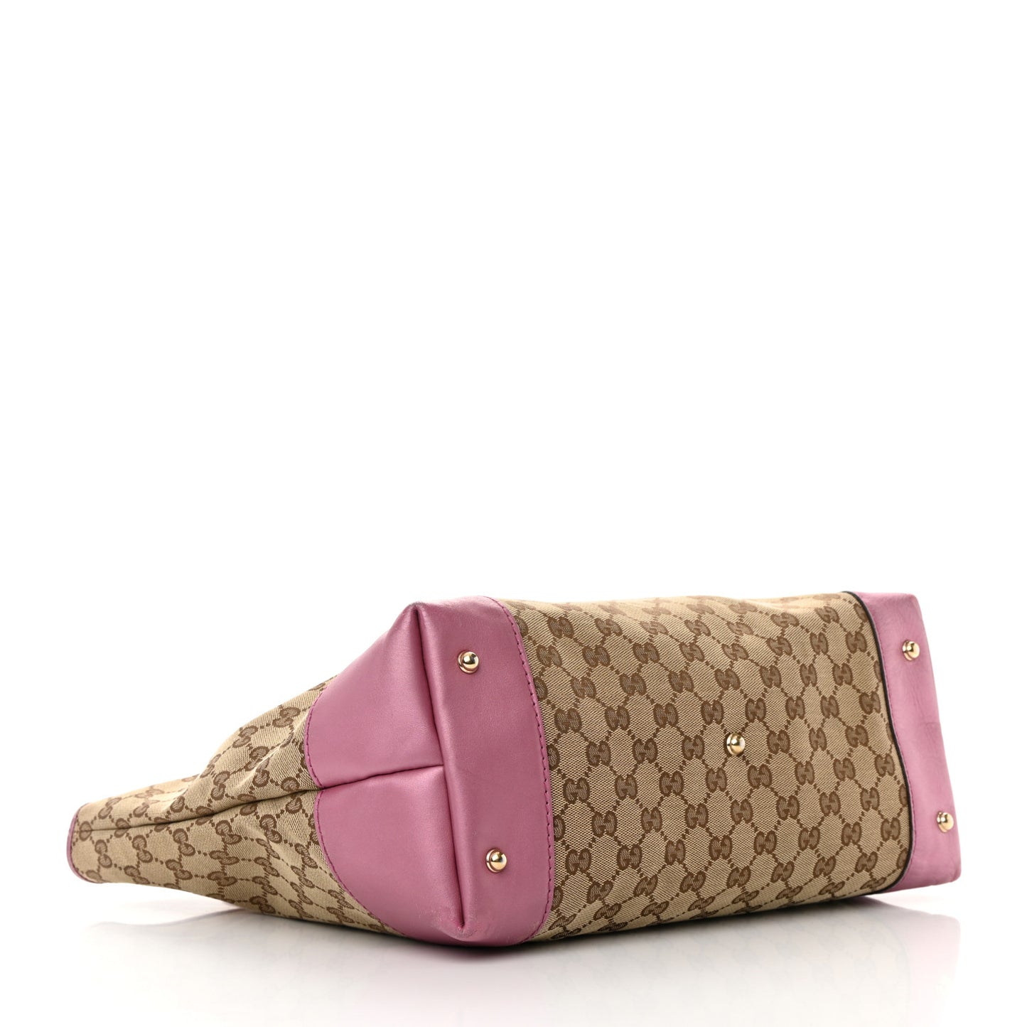Monogram Large Heart Bit Charm Top Handle Tote Pink
