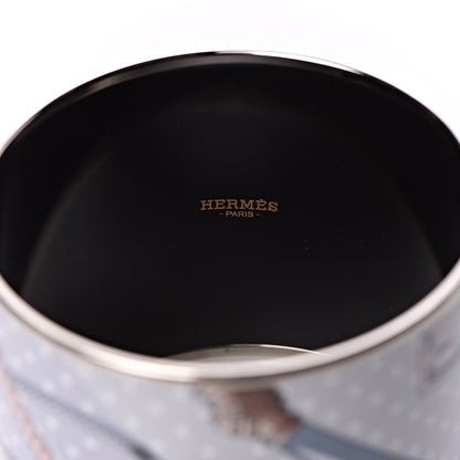 Hermes Enamel Printed Mega Wide Clic Clac A Pois Bracelet 70 4 of 5