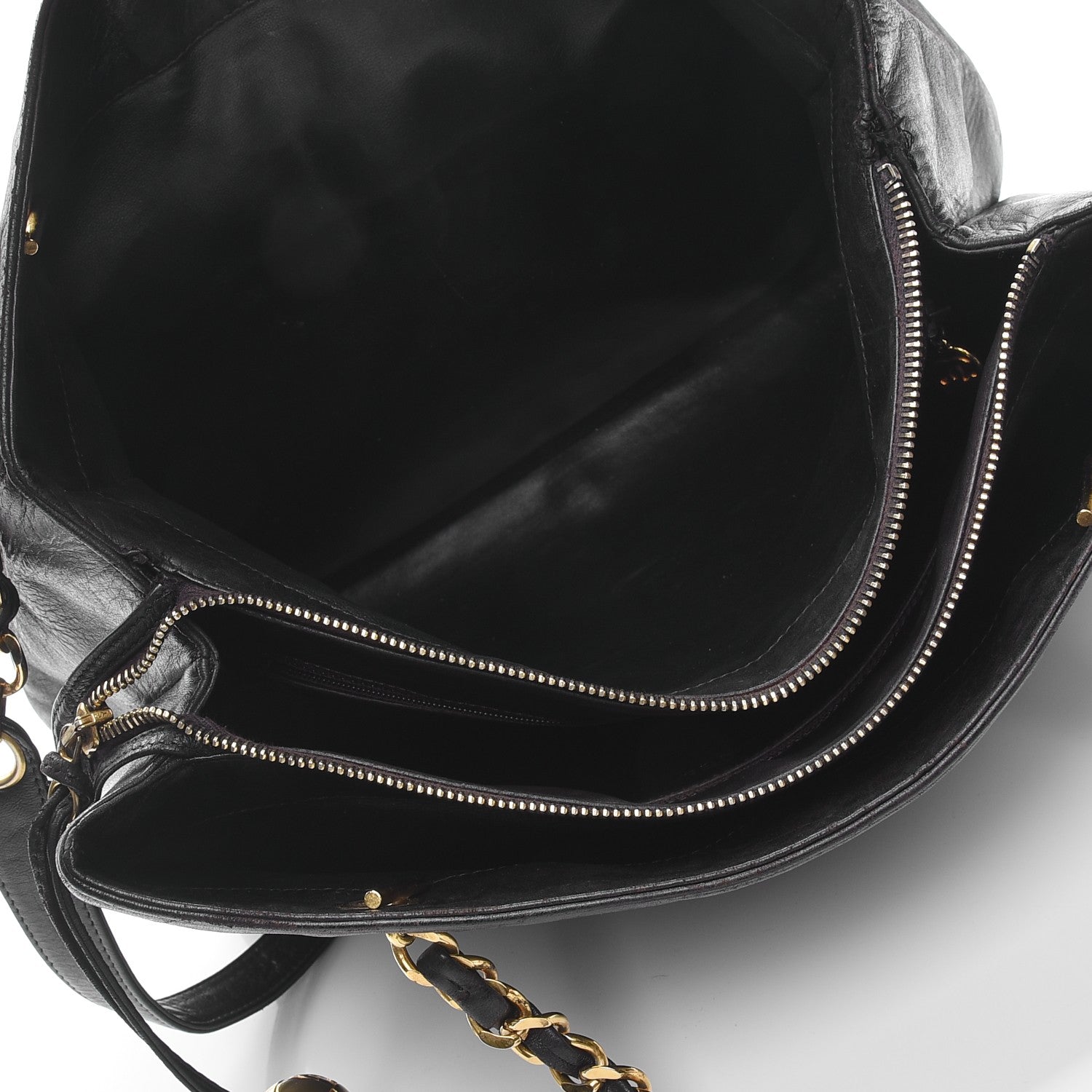 Chanel Lambskin Shoulder Bag Black 5 of 14