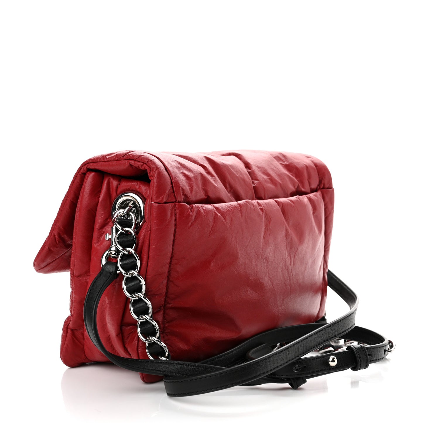 Lambskin The Pillow Bag Cranberry