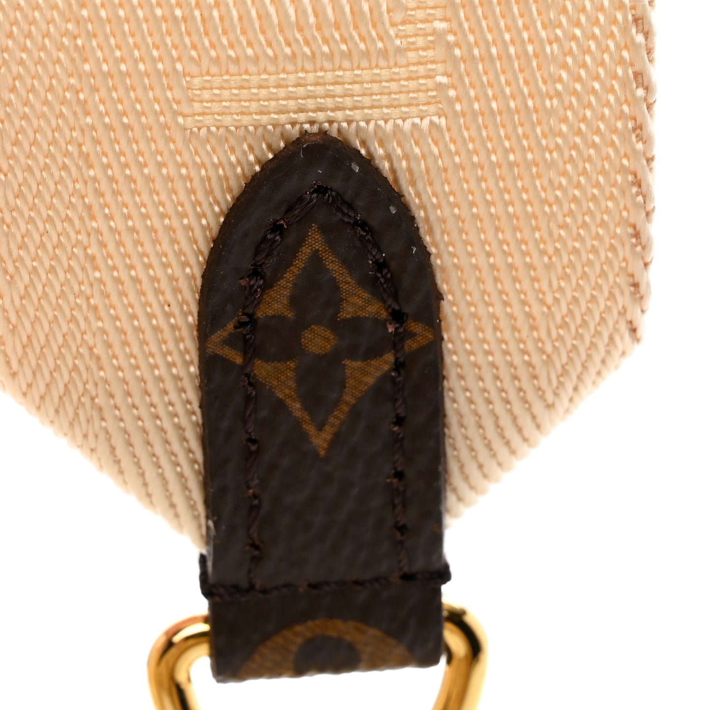Jacquard Monogram Adjustable Shoulder Strap New Creme