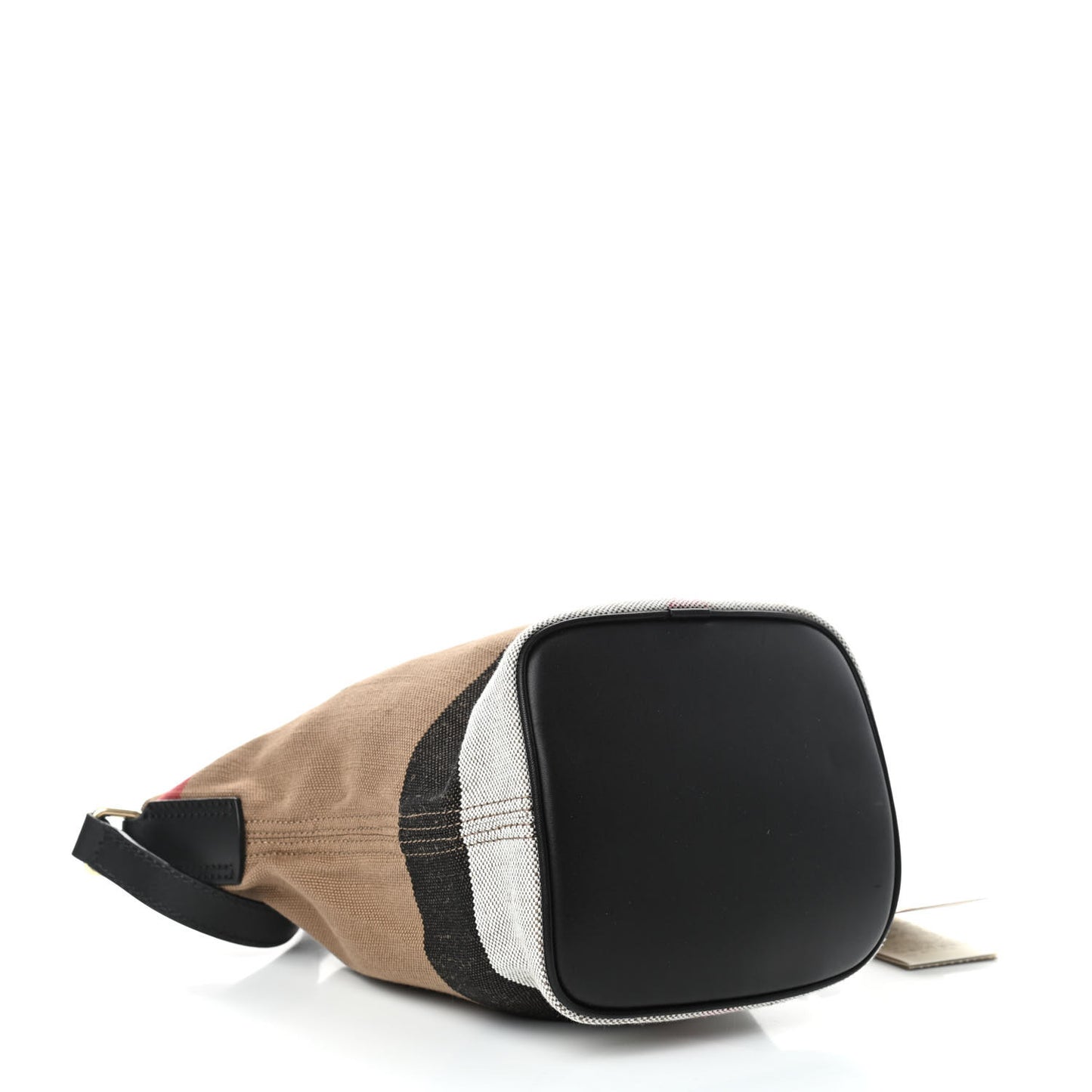 Canvas Mega Check Mini Ashby Tassel Crossbody Black