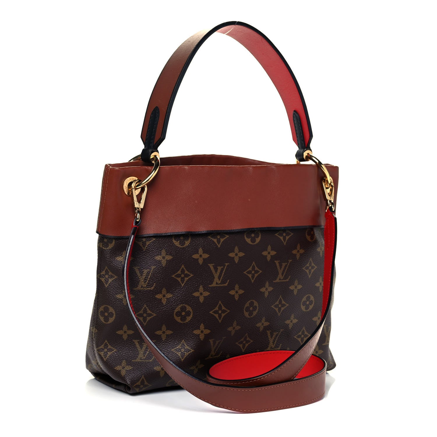 Louis Vuitton Monogram Tuileries Besace Caramel Rouge 3 of 9