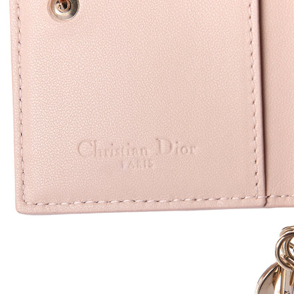 Christian Dior Lambskin Cannage Small Lady Dior Flap Card Holder Light Pink 5 of 5