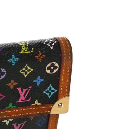 Louis Vuitton Monogram Multicolor Porte Tresor International Wallet Black 31 of 38