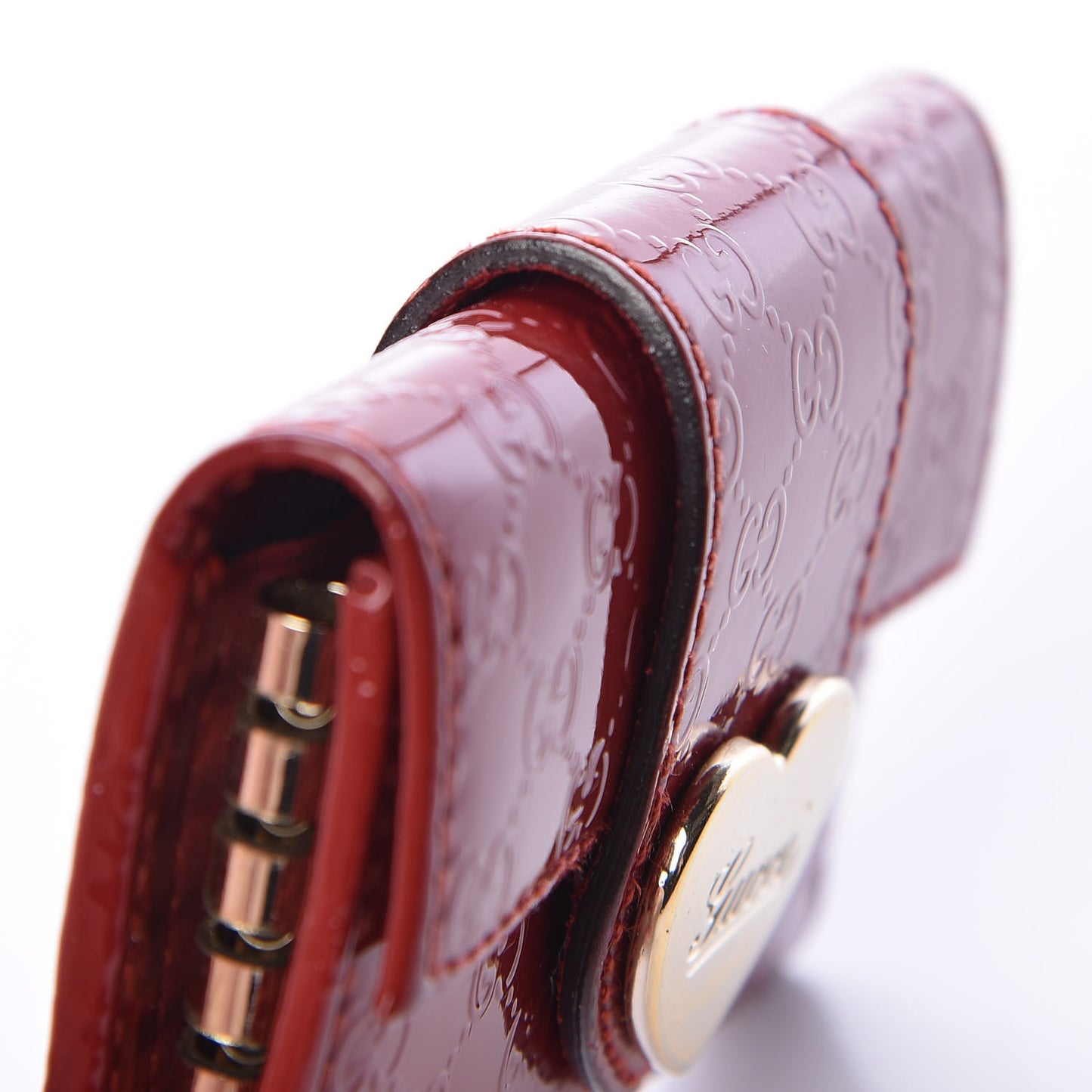 Patent Microguccissima Heart 6 Key Holder Case Red