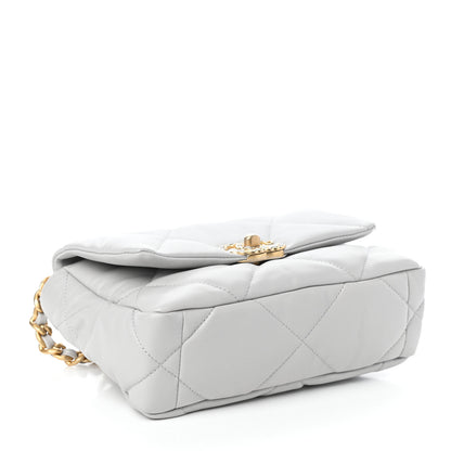 Chanel Lambskin Quilted Medium Chanel 19 Flap Grey 4 of 10